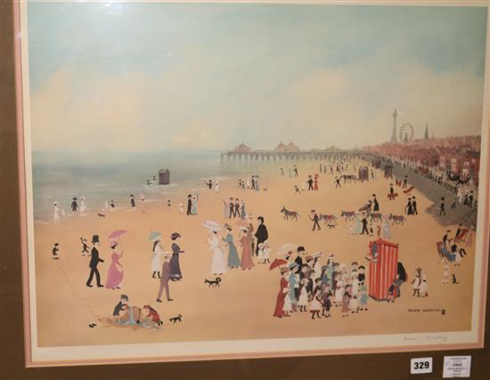 Helen Bradley, seven assorted colour prints, largest 48 x 62cm